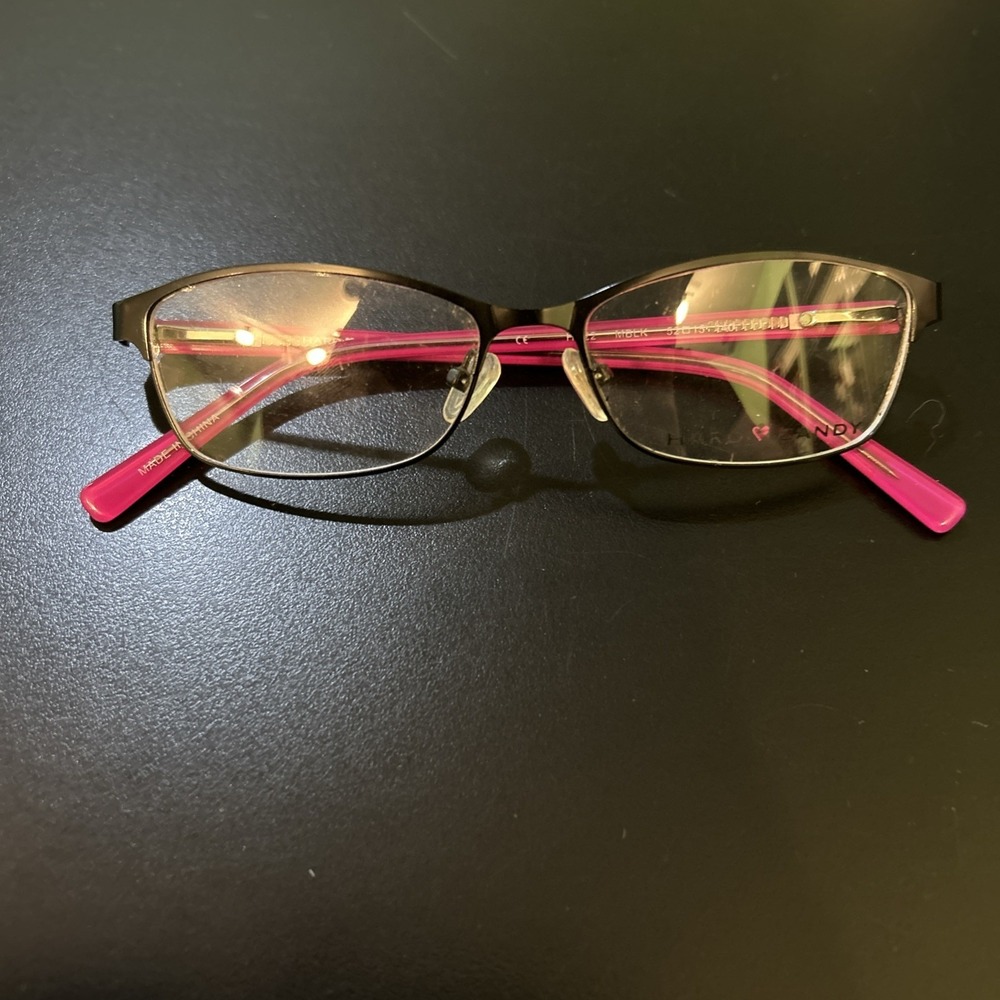 Hard Candy HC22 Black Eyeglasses Frames 52-15-140 Frames Only
